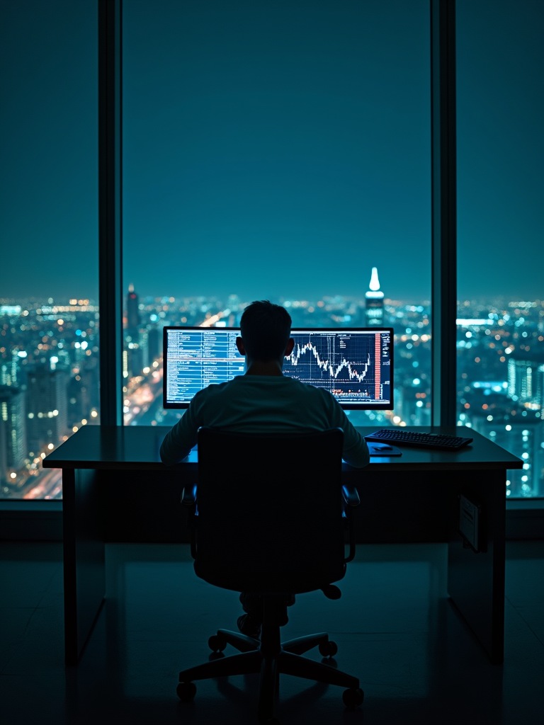 A system trading through the night